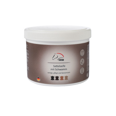 Sabão para sela com esponja 500 ml HKM Cor indicativa Transparente