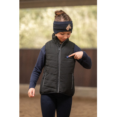 Colete aquecido para crianças Cuddle Style HKM Preto