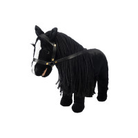 Peluche Cuddle Horse HKM Preto