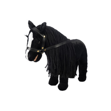 Peluche Cuddle Horse HKM Preto