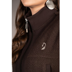 Colete Arezzo Teddy Lauria Garrelli Castanho escuro