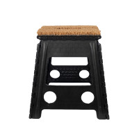 Banco dobrável com capacho HKM Preto Banco dobrável com capacho HKM Preto