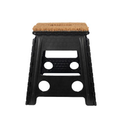 Banco dobrável com capacho HKM Preto