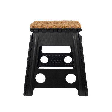 Banco dobrável com capacho HKM Preto