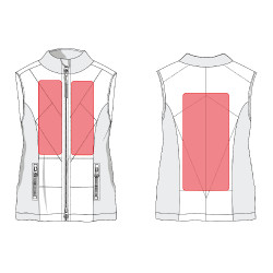 Colete aquecido Slimline Style HKM Azul escuro