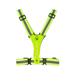 Colete luminoso com LED HKM Amarelo fluorescente