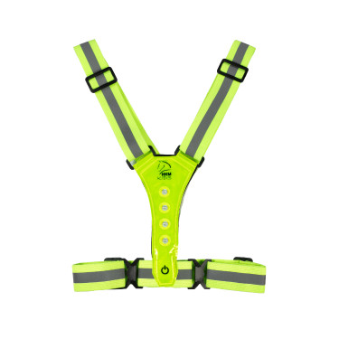 Colete luminoso com LED HKM Amarelo fluorescente