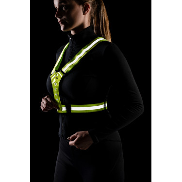 Colete luminoso com LED HKM Amarelo fluorescente