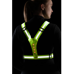 Colete luminoso com LED HKM Amarelo fluorescente