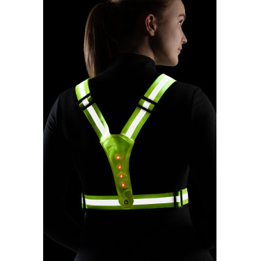Colete luminoso com LED HKM Amarelo fluorescente
