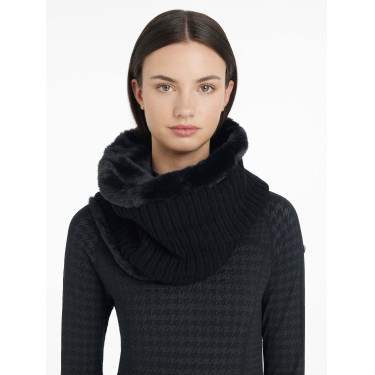 Aquecedor de nariz LeMieux Aspen forrado em polar Preto Aquecedor de nariz LeMieux Aspen forrado em polar Preto