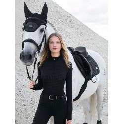 Camisola com gola de fecho LeMieux Aspen Padrão pied-de-poule Camisola com gola de fecho LeMieux Aspen Padrão pied-de-poule