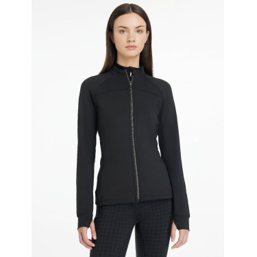 Casaco escovado com fecho LeMieux Aspen Preto Casaco escovado com fecho LeMieux Aspen Preto