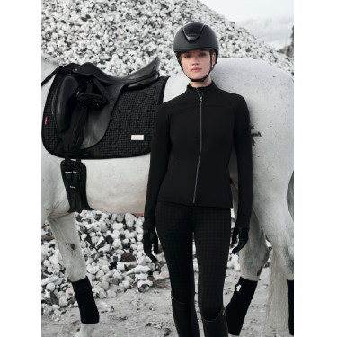 Casaco escovado com fecho LeMieux Aspen Preto Casaco escovado com fecho LeMieux Aspen Preto