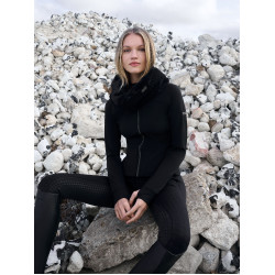 Casaco escovado com fecho LeMieux Aspen Preto Casaco escovado com fecho LeMieux Aspen Preto