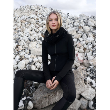 Casaco escovado com fecho LeMieux Aspen Preto Casaco escovado com fecho LeMieux Aspen Preto