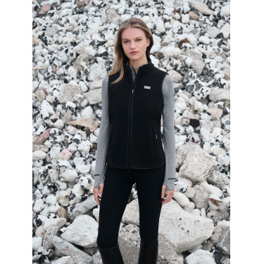 Colete sem mangas em lã polar com padrão espinha de peixe LeMieux Aspen Padrão em ziguezague Colete sem mangas em lã polar com padrão espinha de peixe LeMieux Aspen Padrão em ziguezague