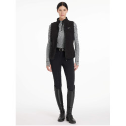 Colete sem mangas em lã polar com padrão espinha de peixe LeMieux Aspen Padrão em ziguezague Colete sem mangas em lã polar com padrão espinha de peixe LeMieux Aspen Padrão em ziguezague