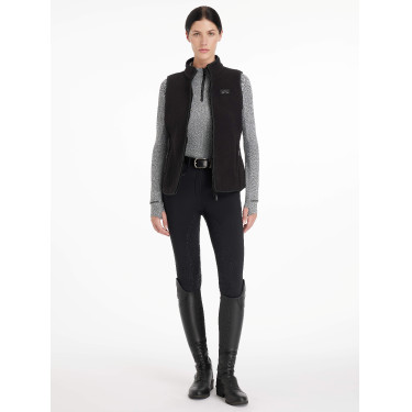 Colete sem mangas em lã polar com padrão espinha de peixe LeMieux Aspen Padrão em ziguezague Colete sem mangas em lã polar com padrão espinha de peixe LeMieux Aspen Padrão em ziguezague