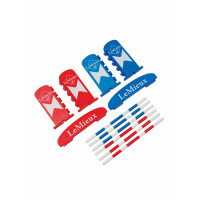 Conjunto de salto de obstáculos LeMieux Toy Pony Benetton / chili / branco Conjunto de salto de obstáculos LeMieux Toy Pony Benetton / chili / branco