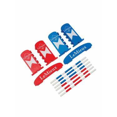 Conjunto de salto de obstáculos LeMieux Toy Pony Benetton / chili / branco