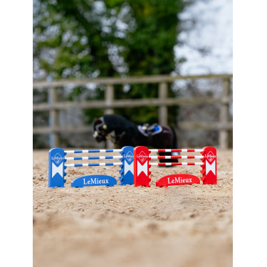 Conjunto de salto de obstáculos LeMieux Toy Pony Benetton / chili / branco