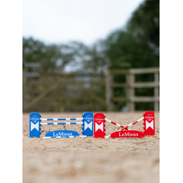 Conjunto de salto de obstáculos LeMieux Toy Pony Benetton / chili / branco