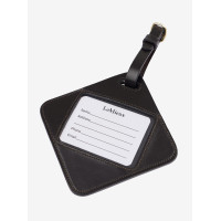 Etiqueta de bagagem em couro LeMieux Castanho