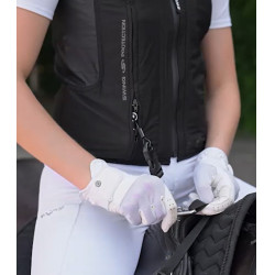 Correia em Y - fixação à sela para colete airbag Swing P25 AIR Preto