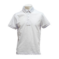 Polo de competição Flags & Cup de manga curta para homem San Remo Branco