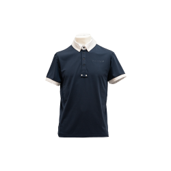 Polo de competição Flags & Cup de manga curta para homem San Remo Marinho Azul-marinho Polo de competição Flags & Cup de manga curta para homem San Remo Marinho Azul-marinho