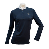 Pólo de concurso Flags & Cup Andria para mulher de mangas compridas Marinho Azul-marinho Pólo de concurso Flags & Cup Andria para mulher de mangas compridas Marinho Azul-marinho