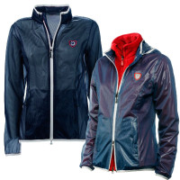 Casaco transparente Tattini unissexo Azul / debruns cinzentos Casaco transparente Tattini unissexo Azul / debruns cinzentos