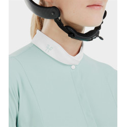 Camisa Horse Pilot de manga comprida feminina Aerolight Verde água Azul
