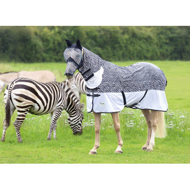 Capa combo anti-moscas Tempest Original Zebra Shires Zebra Motivos Capa combo anti-moscas Tempest Original Zebra Shires Zebra Motivos