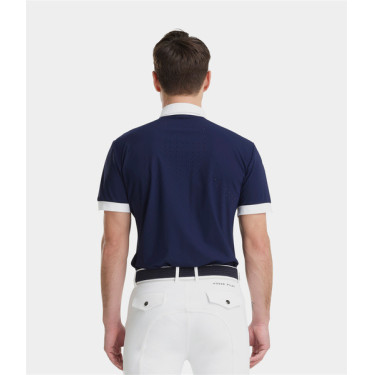 Camisa de concurso Horse Pilot de manga curta para homem Aerolight Marinho Azul-marinho Camisa de concurso Horse Pilot de manga curta para homem Aerolight Marinho Azul-marinho