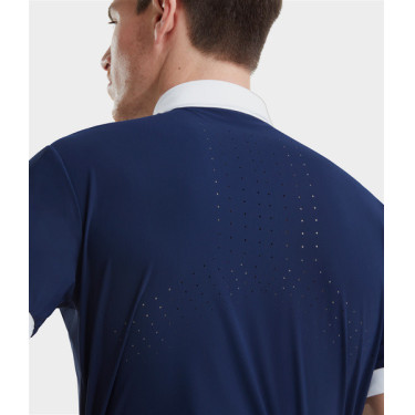 Camisa de concurso Horse Pilot de manga curta para homem Aerolight Marinho Azul-marinho Camisa de concurso Horse Pilot de manga curta para homem Aerolight Marinho Azul-marinho