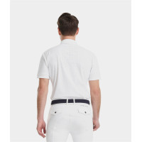 Camisa de concurso Horse Pilot de manga curta para homem Aerolight Branco
