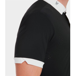 Camisa de concurso Horse Pilot de mangas curtas Aerolight homem Preto Camisa de concurso Horse Pilot de mangas curtas Aerolight homem Preto