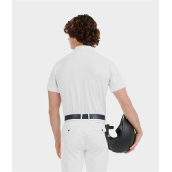 Camisa de concurso Horse Pilot de mangas curtas Aerolight homem Branco Camisa de concurso Horse Pilot de mangas curtas Aerolight homem Branco