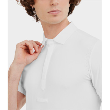 Camisa de concurso Horse Pilot de mangas curtas Aerolight homem Branco Camisa de concurso Horse Pilot de mangas curtas Aerolight homem Branco