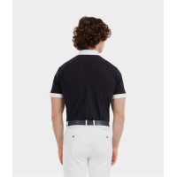 Camisa de concurso Horse Pilot de mangas curtas Aerolight homem Preto