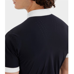 Camisa de concurso Horse Pilot de mangas curtas Aerolight homem Noite escura Preto