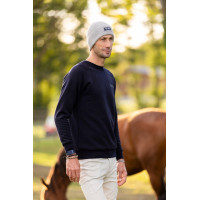 Gorro de equitação Horse Pilot em lã Cinza vento Cinzento