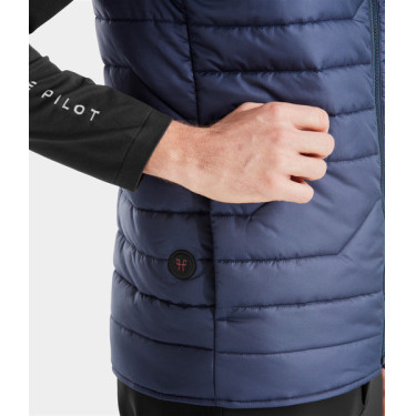 Colete de equitação sem mangas Horse Pilot aquecido E-Kelvin homem Marinho Azul-marinho