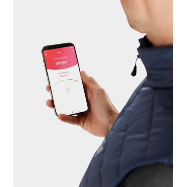 Colete de equitação sem mangas Horse Pilot aquecido E-Kelvin homem Marinho Azul-marinho