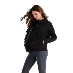 Sweatshirt de equitação com capuz Horse Pilot feminino Preto