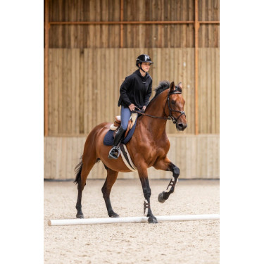 Sweatshirt de equitação com capuz Horse Pilot feminino Preto