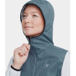Casaco curto de chuva de equitação Raintech Horse Pilot feminino Azul nuvem