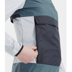 Casaco curto de chuva de equitação Raintech Horse Pilot feminino Azul nuvem